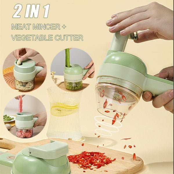 4 In 1 Handheld Electric Vegetable Cutter