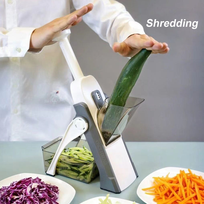 KingFurt New Multifunctional Kitchen Chopping Artifact Vegetable Slicer  Cutter+Container